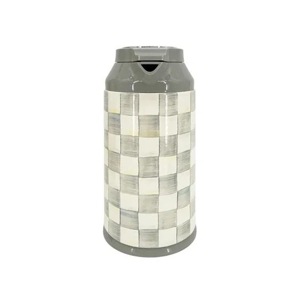 MACKENZIE-CHILDS Sterling Check Coffee Carafe in Sterling Check